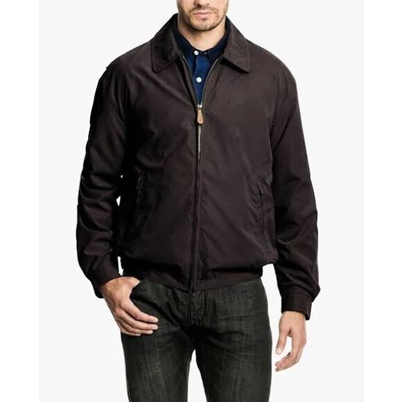 London Fog Other - NEW London Fog Tall Men's 3XT Auburn Lightweight Golf Jacket  Dark Brown